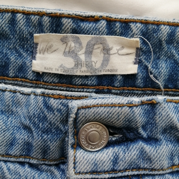 Free People We The Free Ranger Ripped Crop Wide Leg Jeans In Sky 30 - Picture 11 of 16